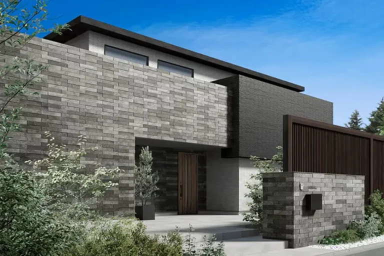 重厚感のあるモダンな外観デザインの住宅