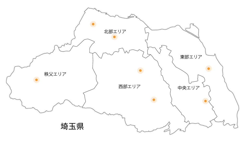 埼玉県の地図